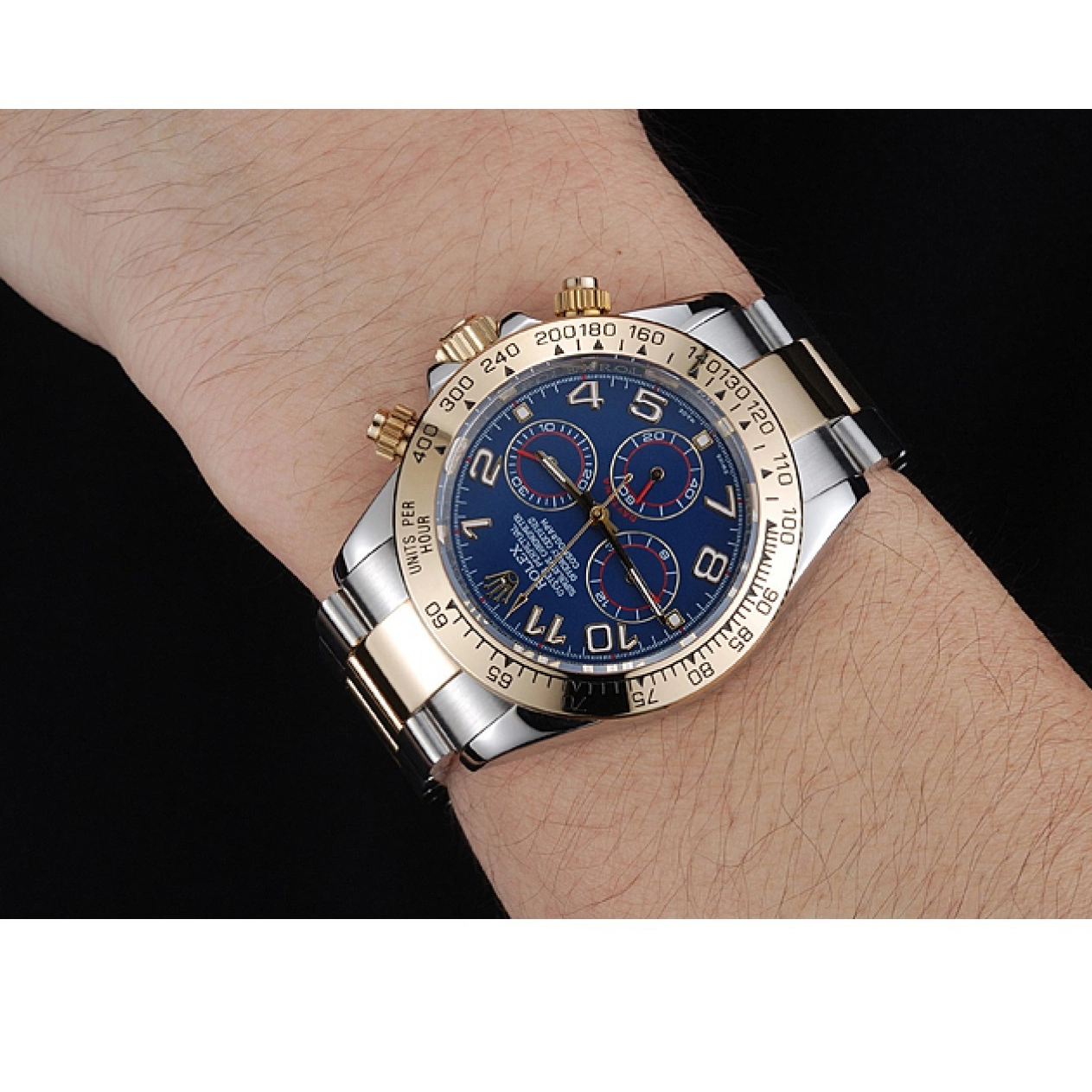 Good copy rolex watches Daytona Two 1454246 Rolex Dial Tone Bracelet Cosmograph Steel Blue Stainless 0614